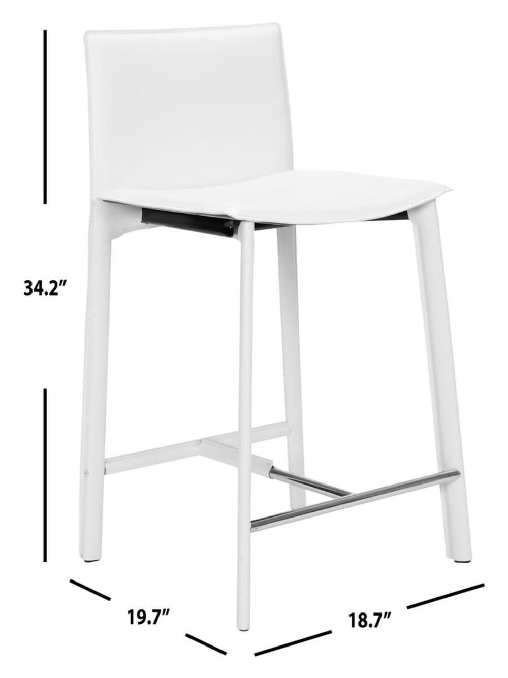 Black Counter Stool - 2 count W68757