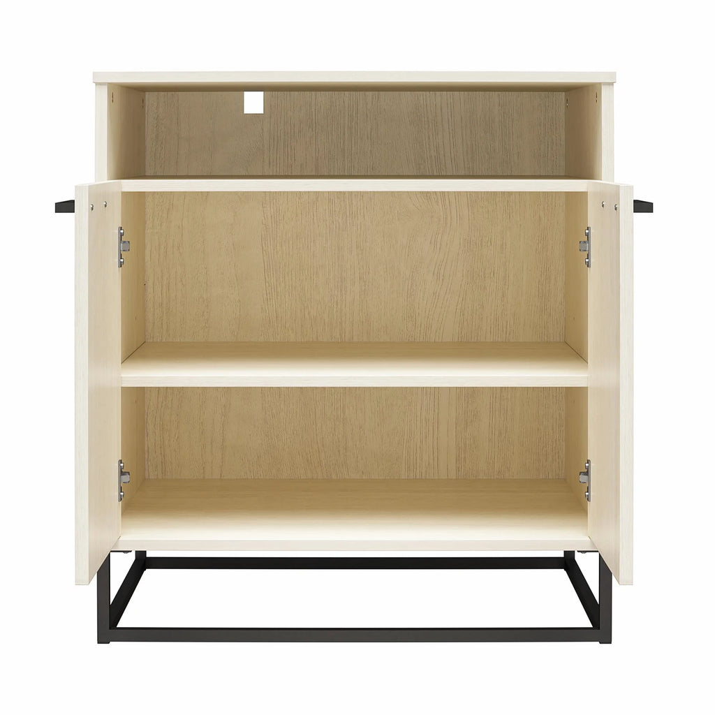 Ivory Oak 2 Door Accent Cabinet Q83418