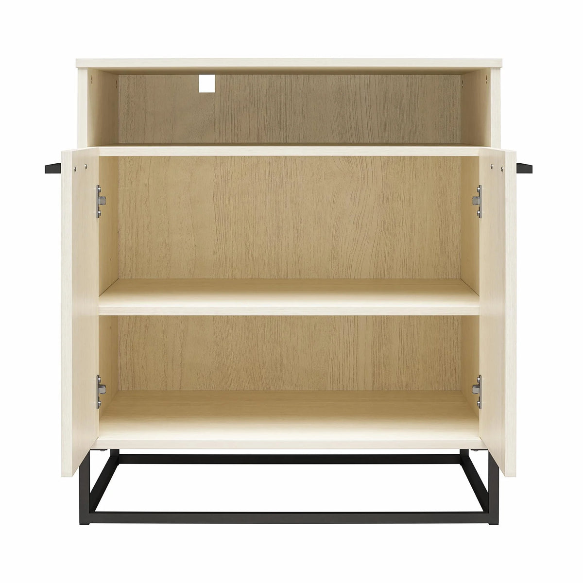 Ivory Oak 2 Door Accent Cabinet Q83418
