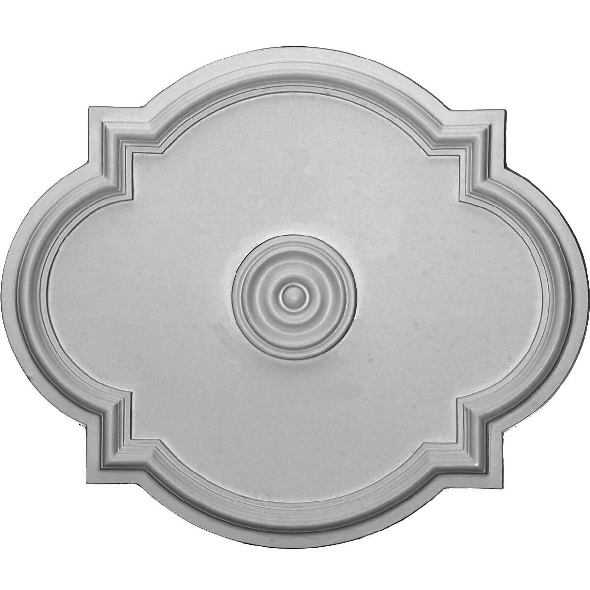 Hand-Painted Smokey Topaz Ceiling Medallion J3553