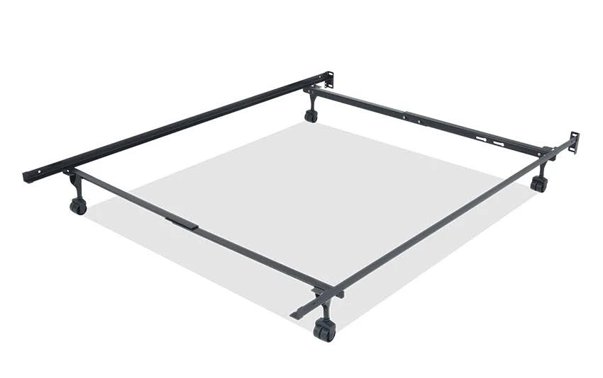 Twin/Full Metal Bed Frame with Casters H628