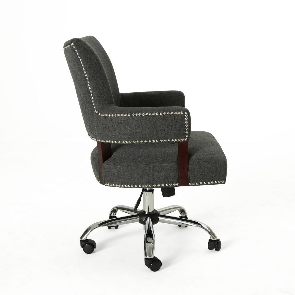 Navy Blue and Chrome Home Office Chair T115