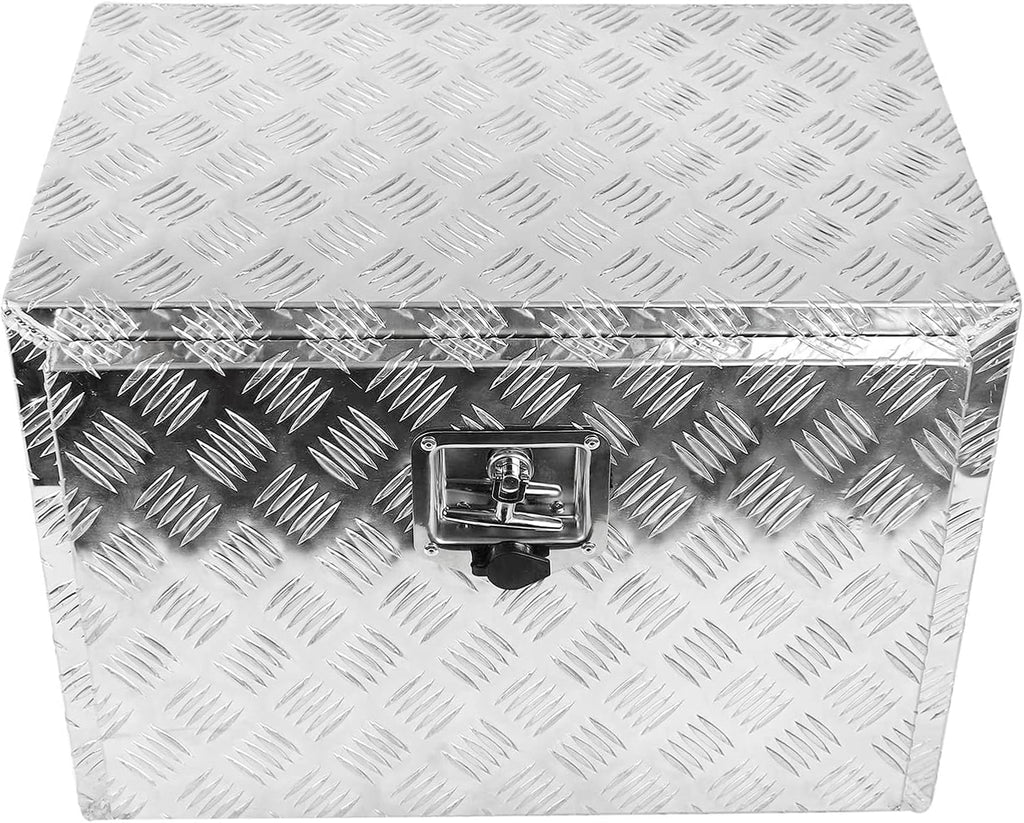Silver Aluminum Pick Up Truck Bed Tool Box with Lock Keys Y163