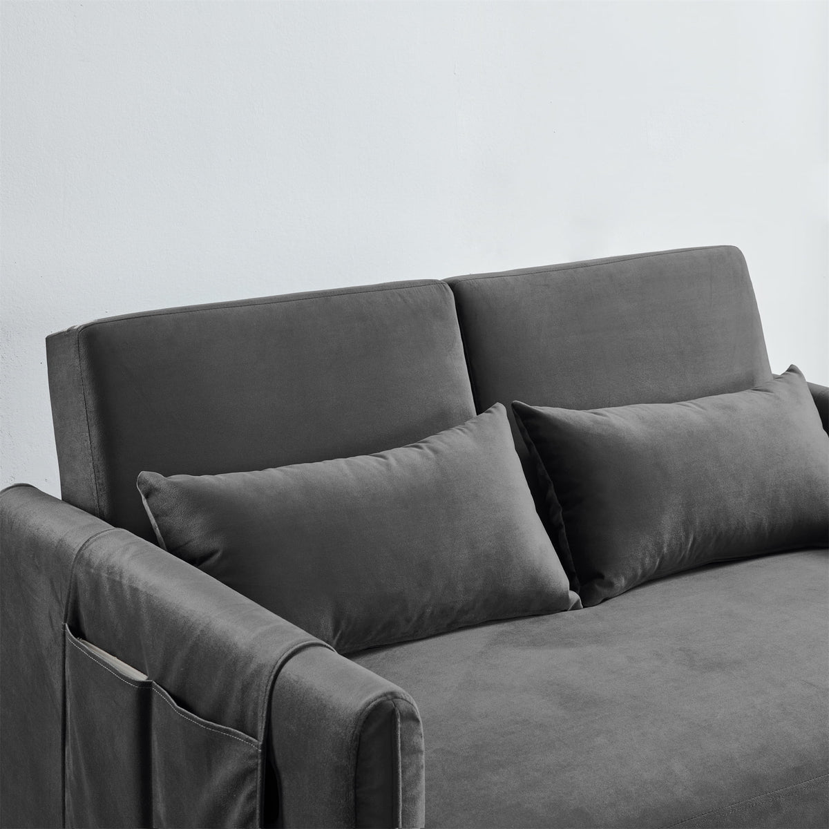 Gray Upholstered Sleeper Sofa K1113