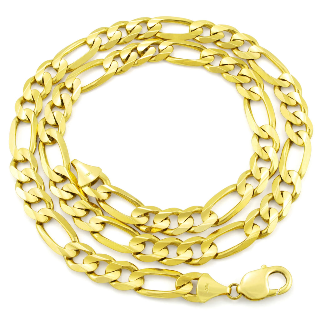 10k Yellow Gold Figaro Chain Link Bracelet A220861