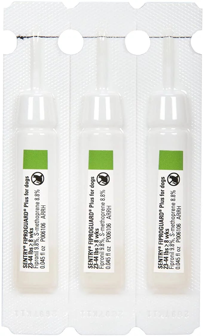Flea and Tick Squeeze-on Drops for Dogs, 23-44 Pounds, 3 Application R60262