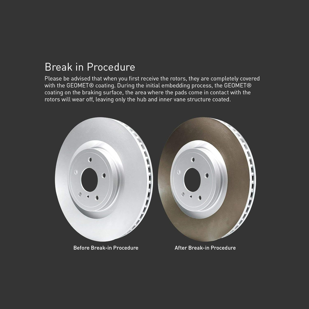 Carbon Front Rear Brake Rotors with Ceramic Brake Pads and Hardware Kit F234