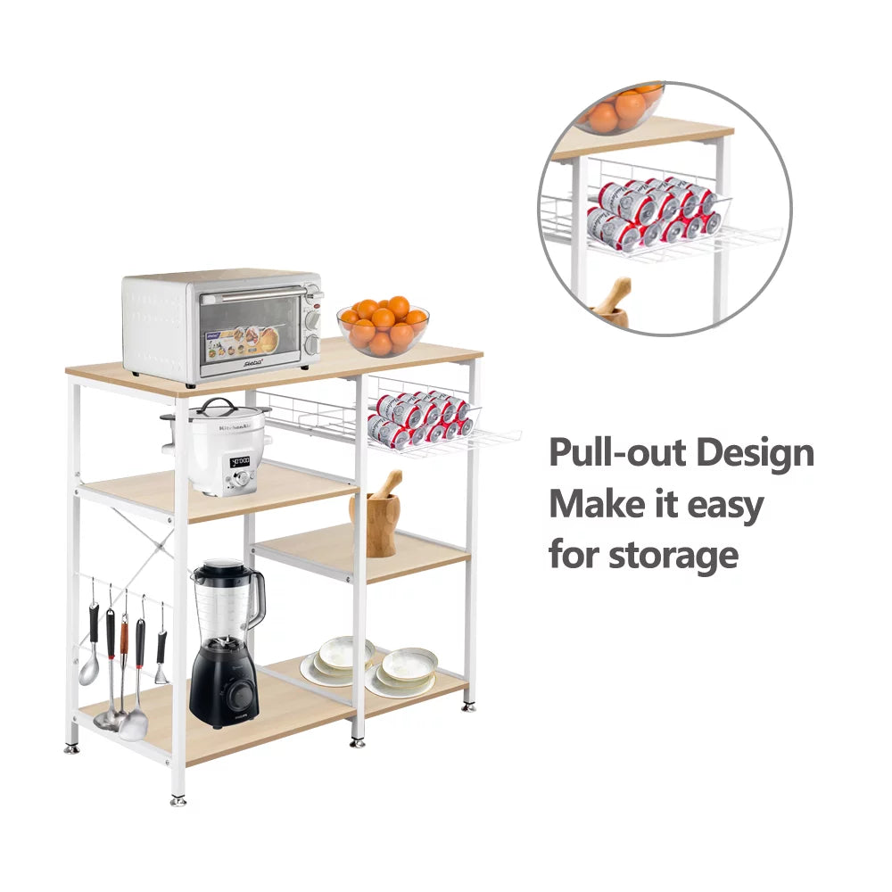 3-Tier Rolling Kitchen Cart K6149