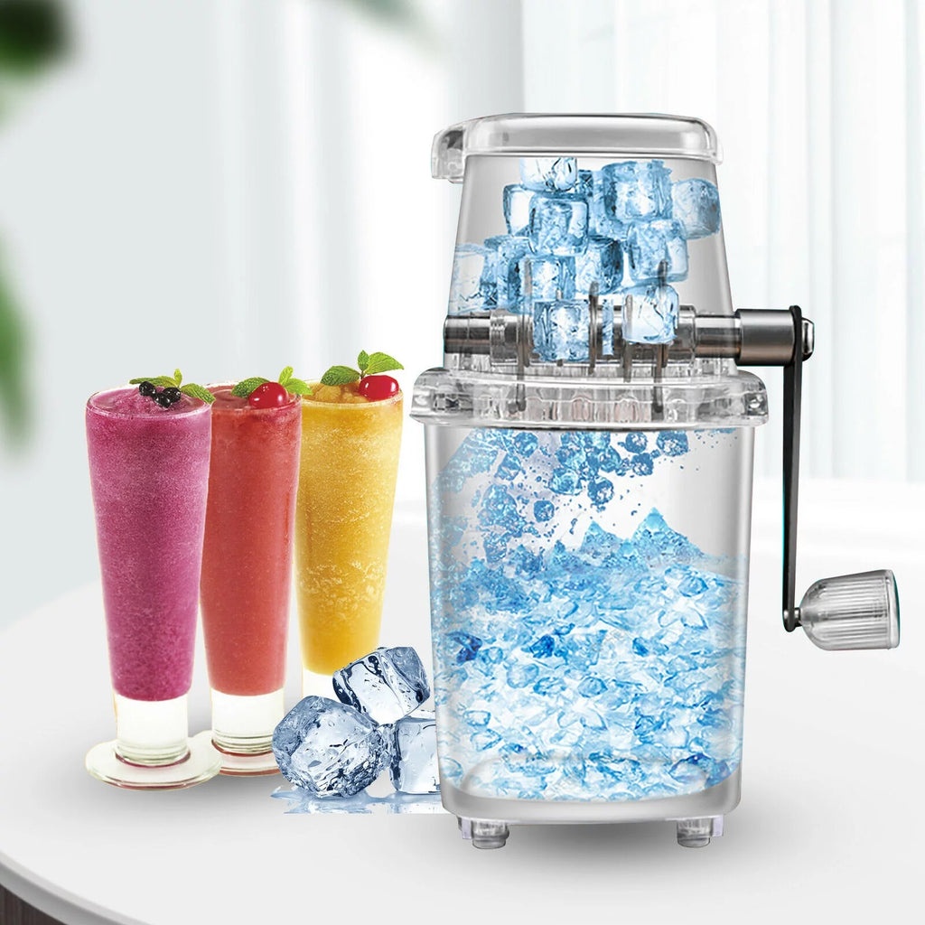 Manual Ice Crusher Shaver with 4 Rubber Ant-skid Knobs J1605