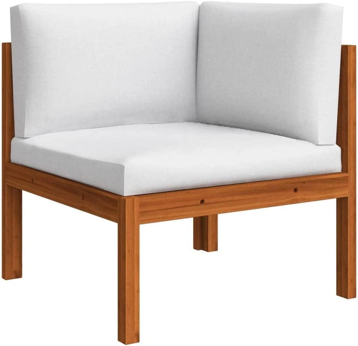 12 Piece Cream Solid Acacia Wood Patio Lounge Set S523845