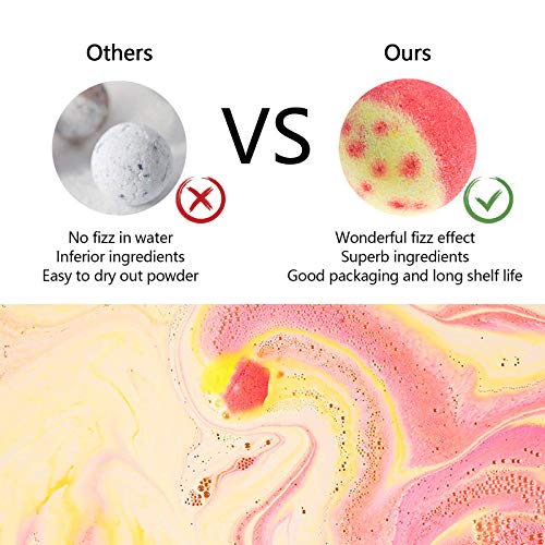 Bath Bombs Gift Set, 10 Organic Bubble Bombs H6363