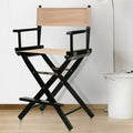 Canvas Director's Chair Burgundy Black J56360
