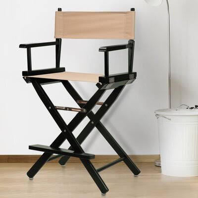 Canvas Director's Chair Burgundy Black J56360