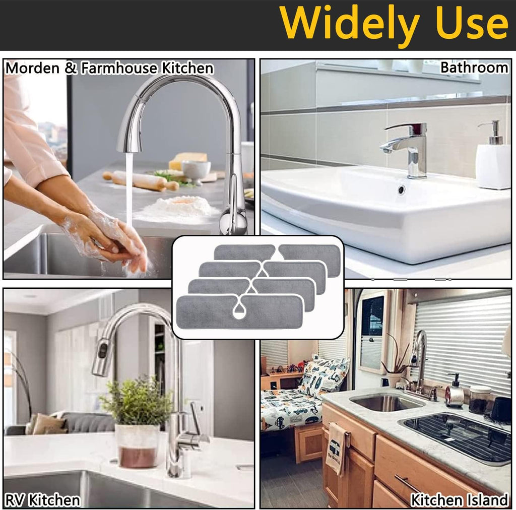 Absorbent Faucet Mat 24.8'' x 5.1'' 4 Pieces I93700