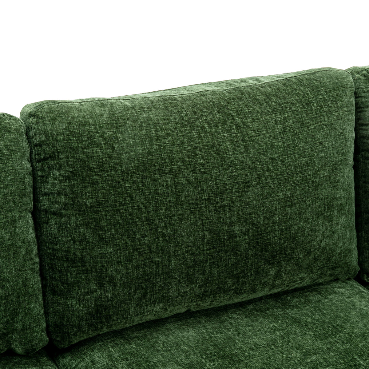 Velvet Sectional Sofa with Golden Metal Legs G268