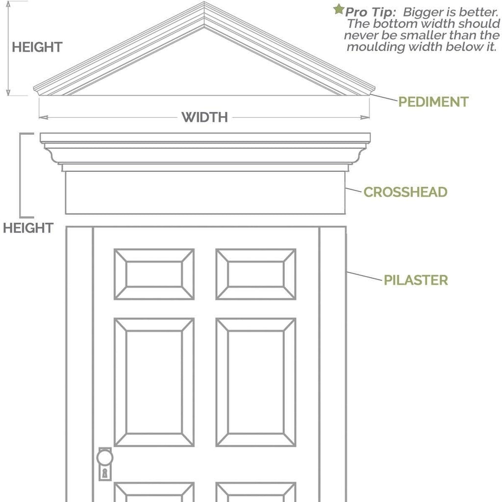 Flat Panel PVC Pilaster with Capital & Base (Pair) K9980