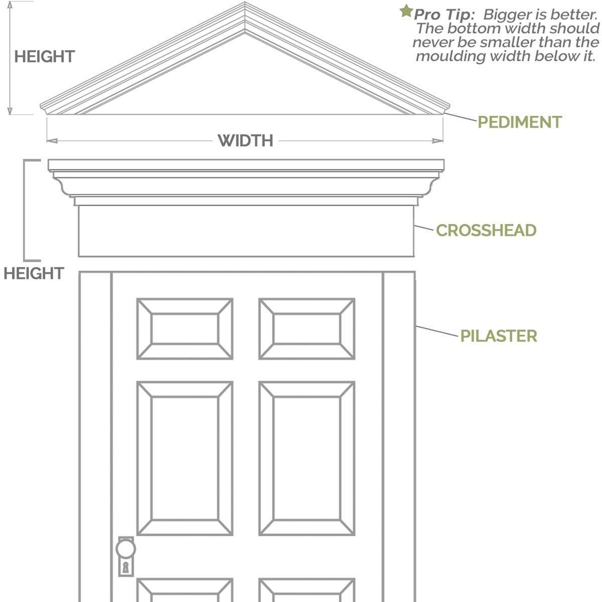 Flat Panel PVC Pilaster with Capital & Base (Pair) K9980
