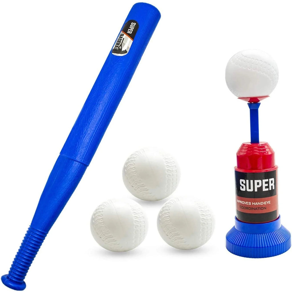Automatic Launcher Baseball Bat Toys T-Ball Set with Baseball Bat and 3 Baseball C268349