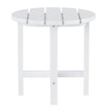 White Round Adirondack Side Table X7781