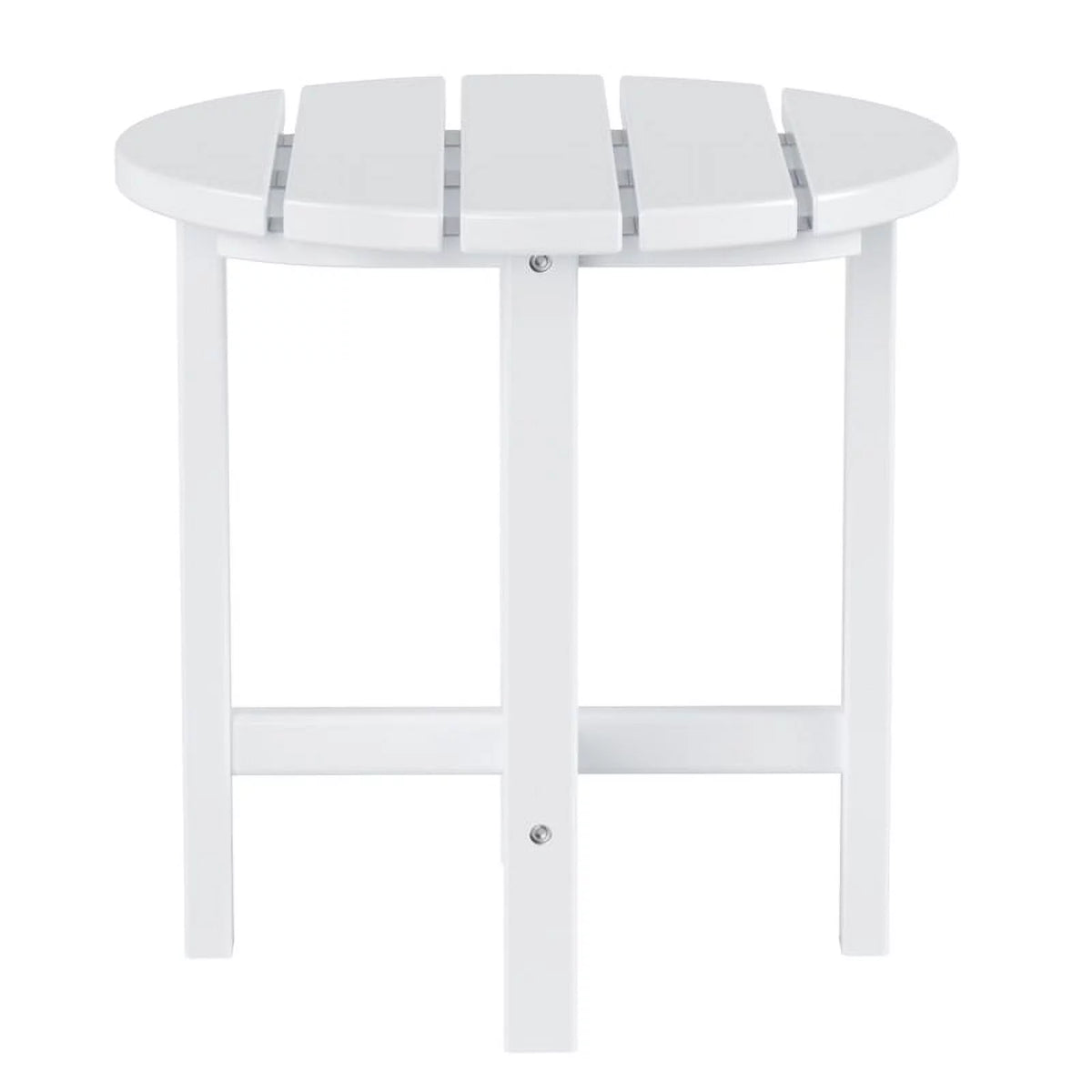 White Round Adirondack Side Table X7781