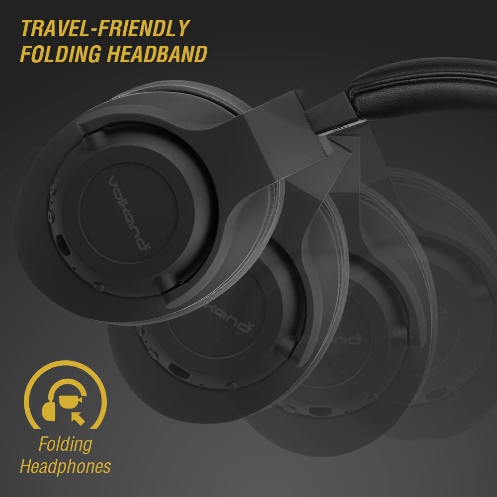 Black Wireless Over Ear Noise Cancelling Headphones E1663