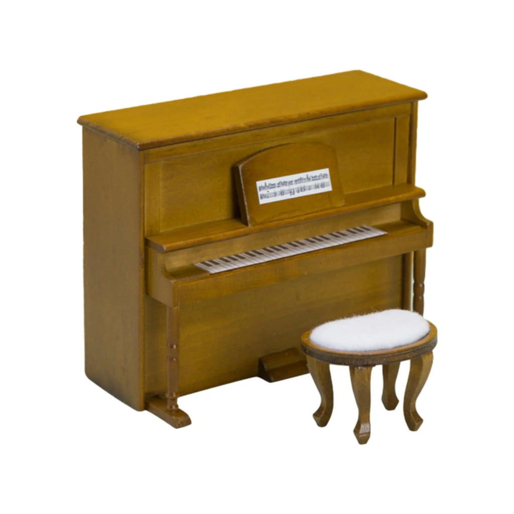 Walnut Wooden Upright Piano Model with Stool I742216