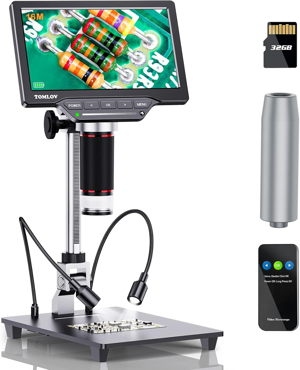 8.5'' Digital Microscope 50X-1300X with 12MP Camera G9281