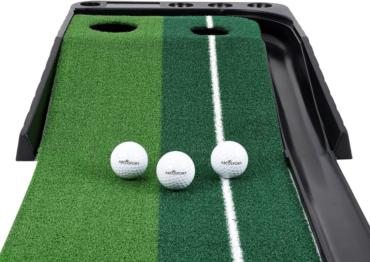 Indoor Golf Putting Practice Mat with Auto Ball Return D734
