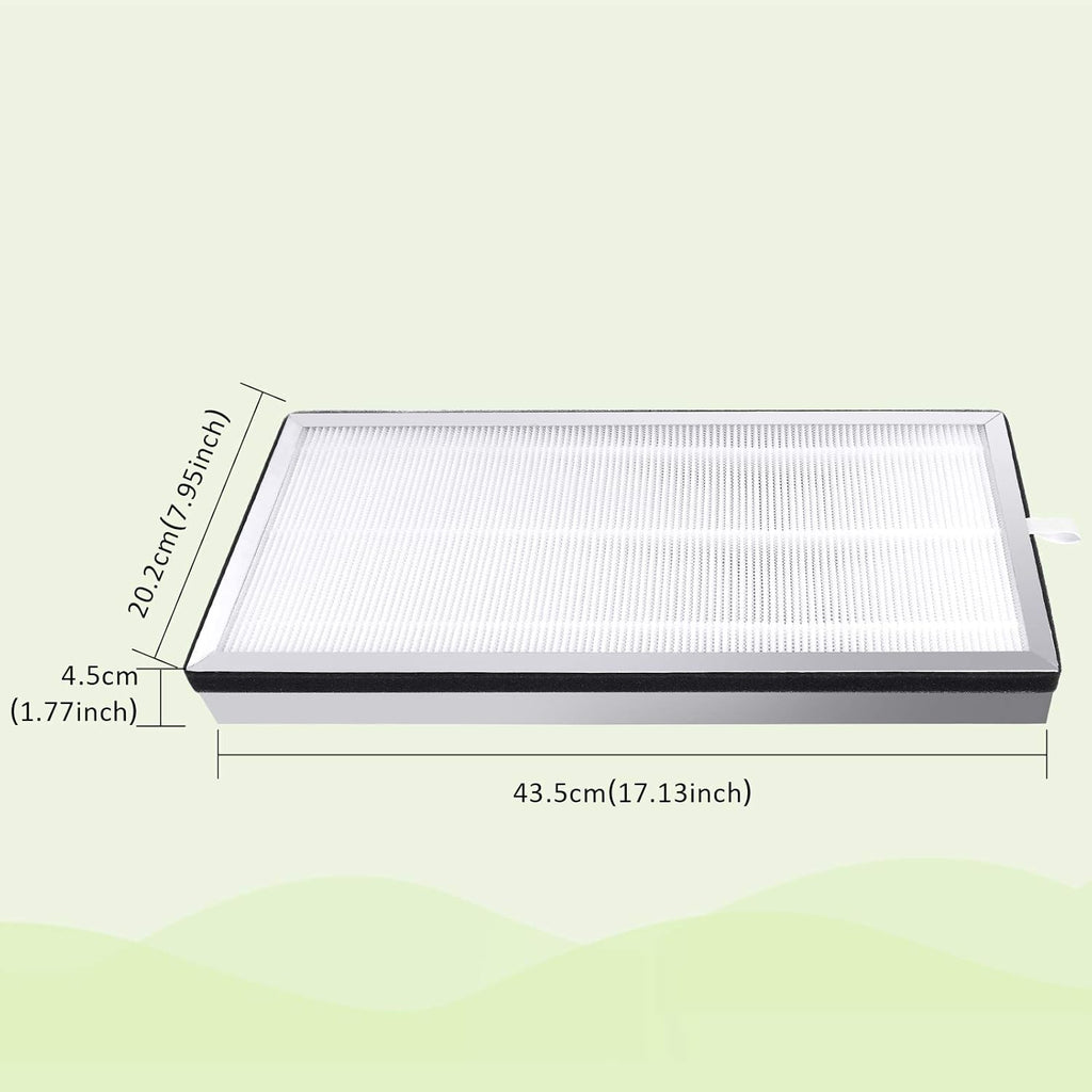 True HEPA Replacement Filter 2 Pack, 3 in 1 H13 Activated Carbon F562