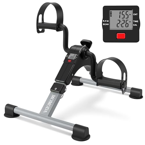 Under Desk Pedal Exerciser Mini Bike with LCD Display J832