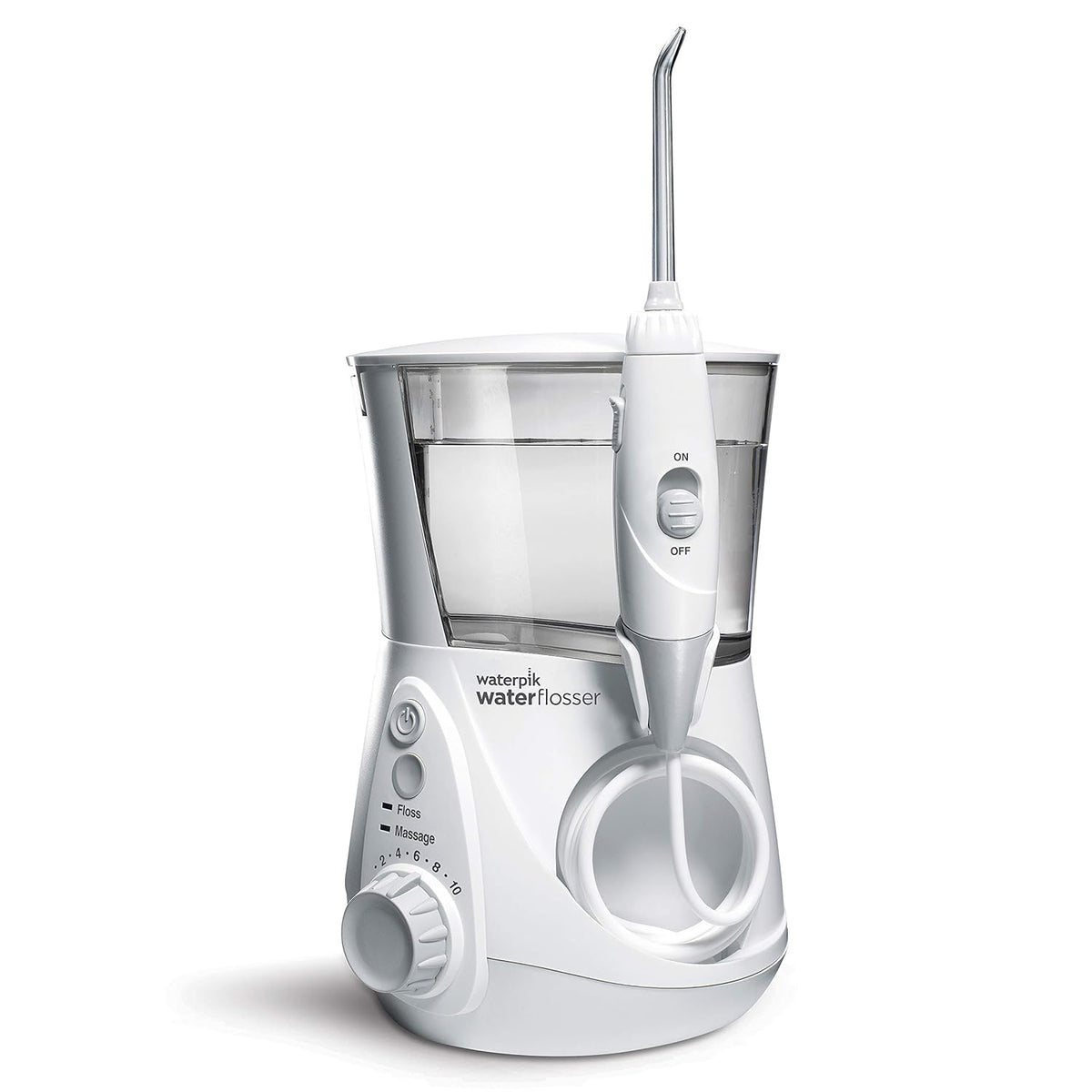 White Electric Water Flosser with 10 Settings and 7 Tips N44308
