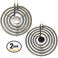 2-Pack 8 inch 5 Turns & 6 inch 4 Turns Surface Burner Elements K404
