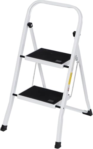 2 Step Ergonomic Foldable Step Stool 350 LBS Capacity M155
