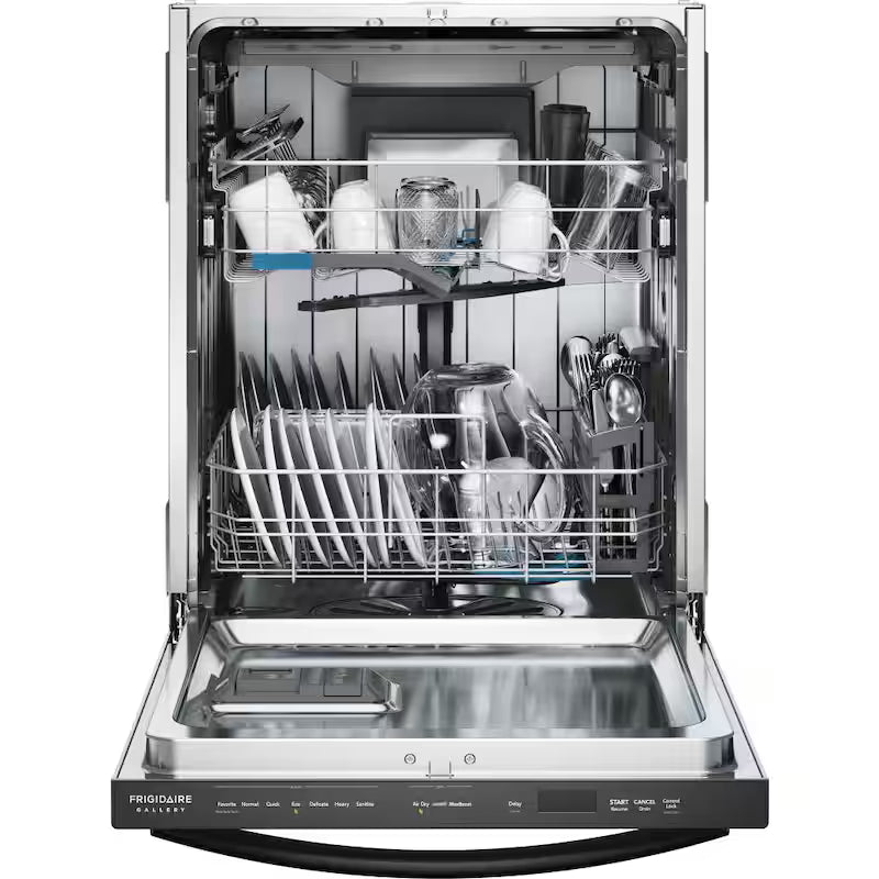 Black Stainless Steel 24 in Built In Dishwasher O419219