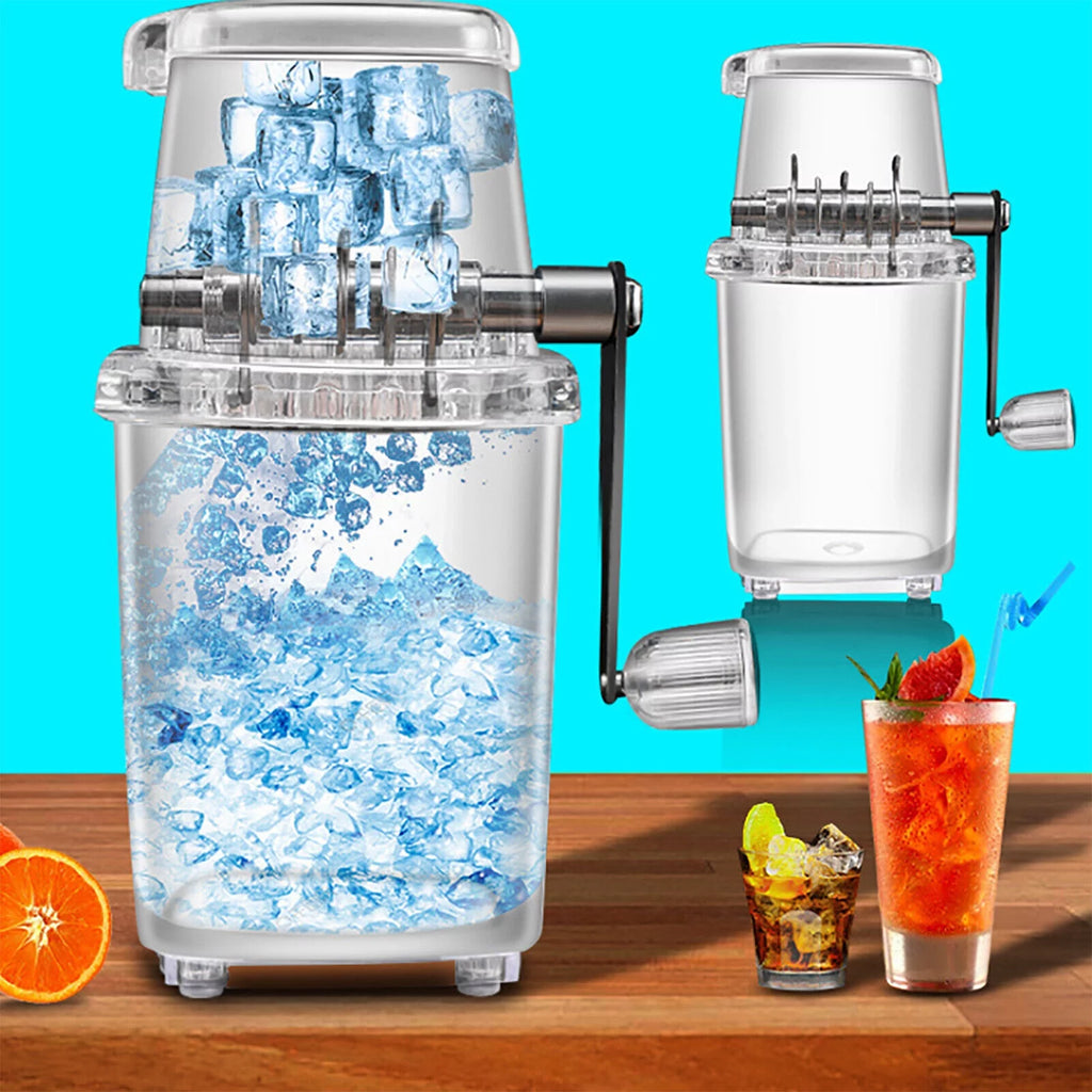 Manual Ice Crusher Shaver with 4 Rubber Ant-skid Knobs J1605