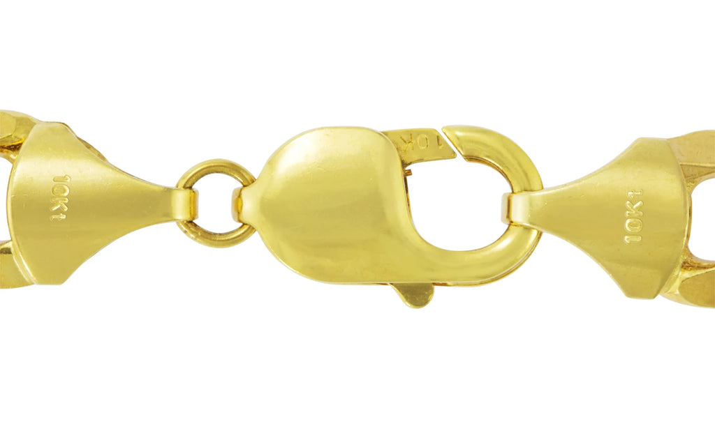 10k Yellow Gold Figaro Chain Link Bracelet A220861