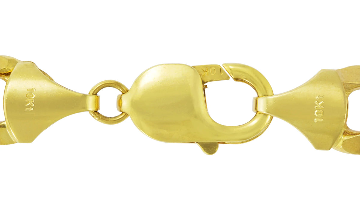 10k Yellow Gold Figaro Chain Link Bracelet A220861