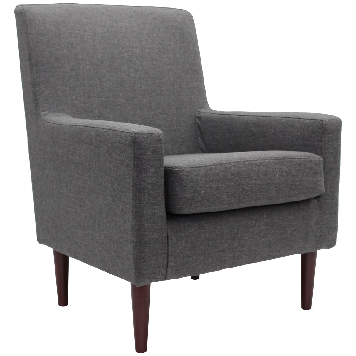 Navy Polyester Fabric Arm Chair R154697