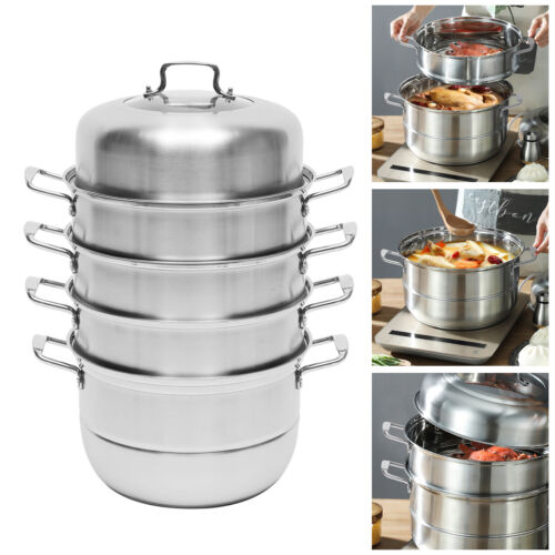 5 Tier Stainless Steel Steamer Cookware H737840