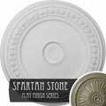 Carlsbad Ceiling Medallion, Hand-Painted Spartan Stone N7784