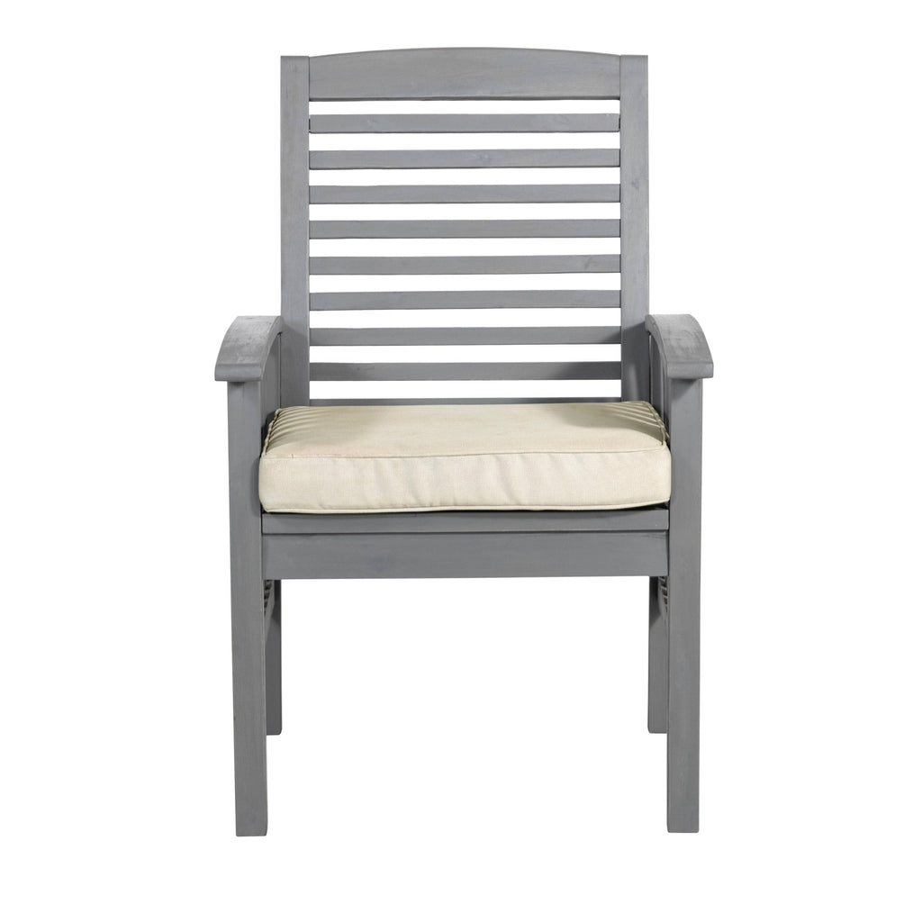 Acacia Wood Chairs Set of 2 D37222