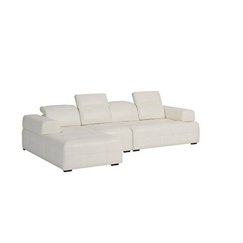 White Contemporary Sectional Sofa Z16563