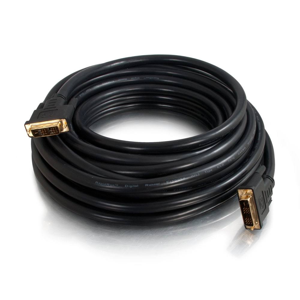 Black 25 ft DVI-D Single Link Digital Video Cable D177