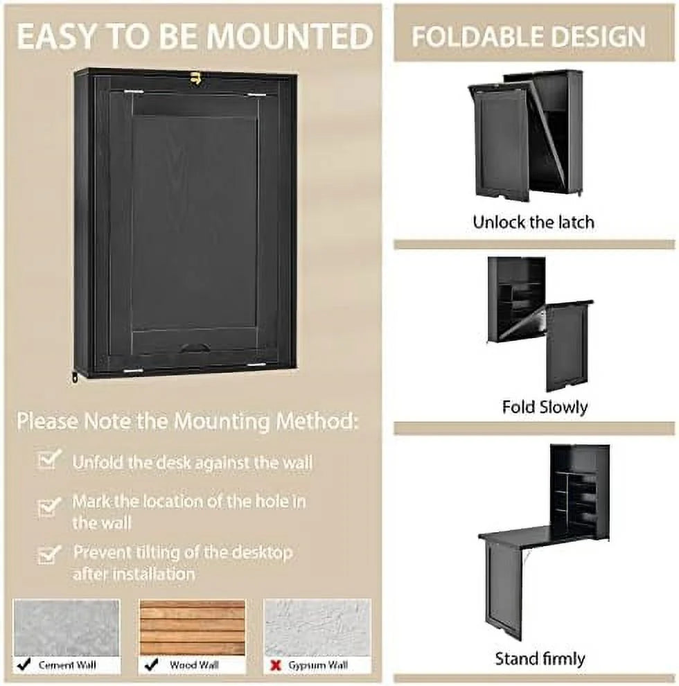 Wall Mounted Collapsible Floating Desk X722