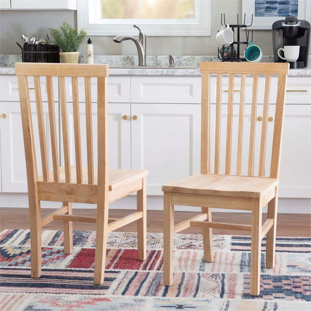 Set of Two Wood Side Dining Chairs T705573