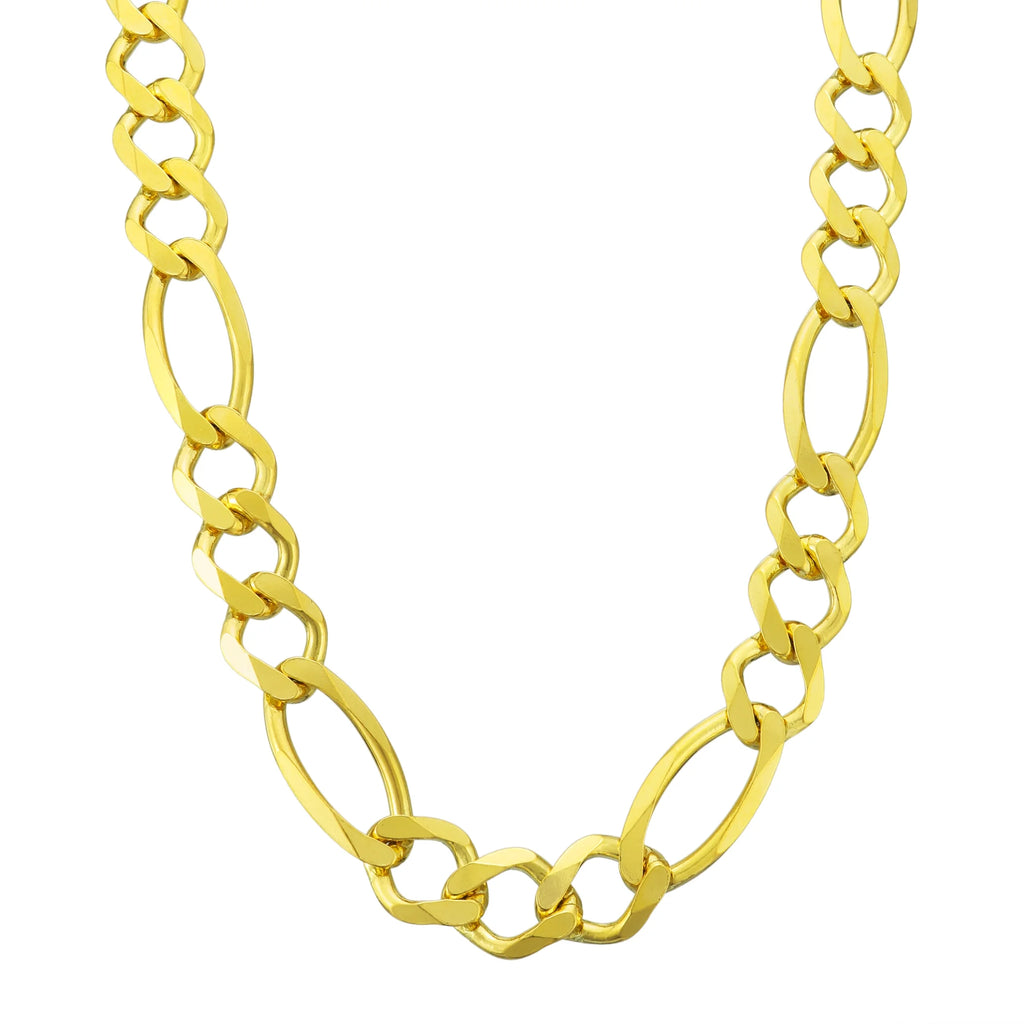 10k Yellow Gold Figaro Chain Link Bracelet A220861