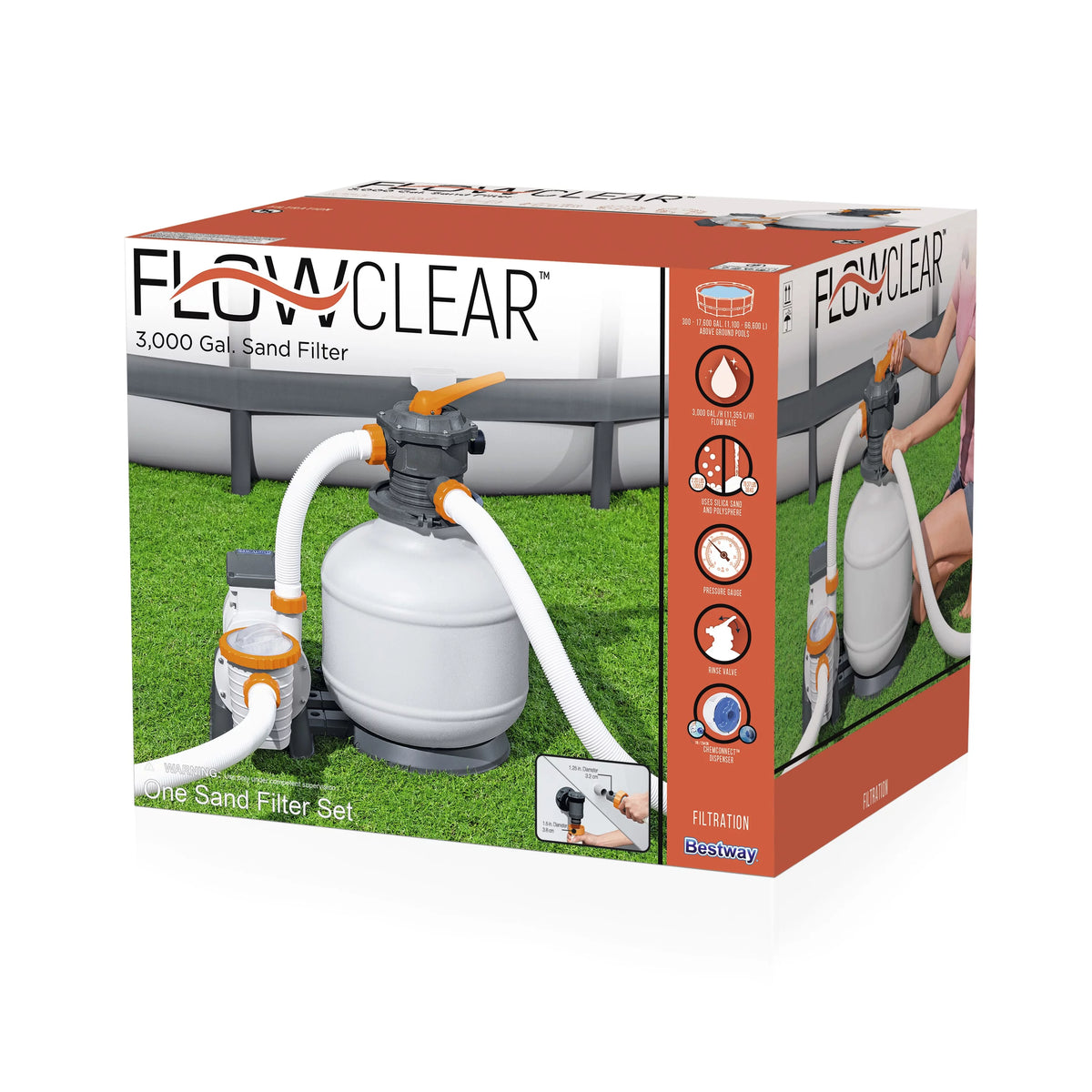 3000 Gallon Sand Filter Pool Pump T66591