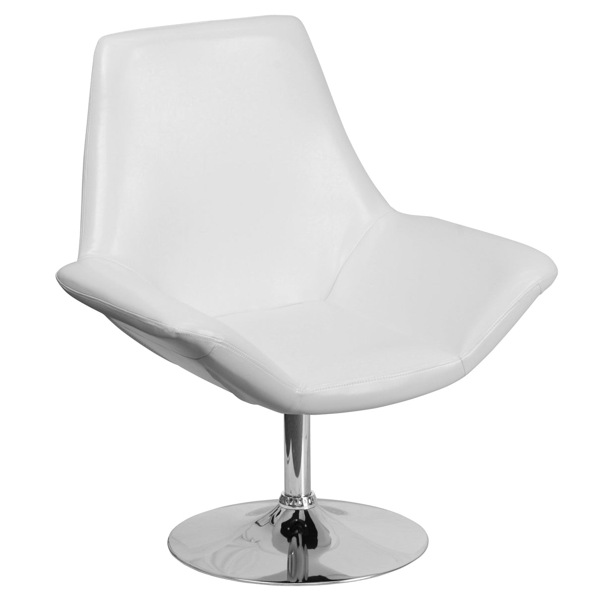 Black Leather Reception Chair A61462
