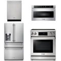 30 Electric Range, Microwave, Refrigerator with Water and Ice Dispenser, Dishwasher C795