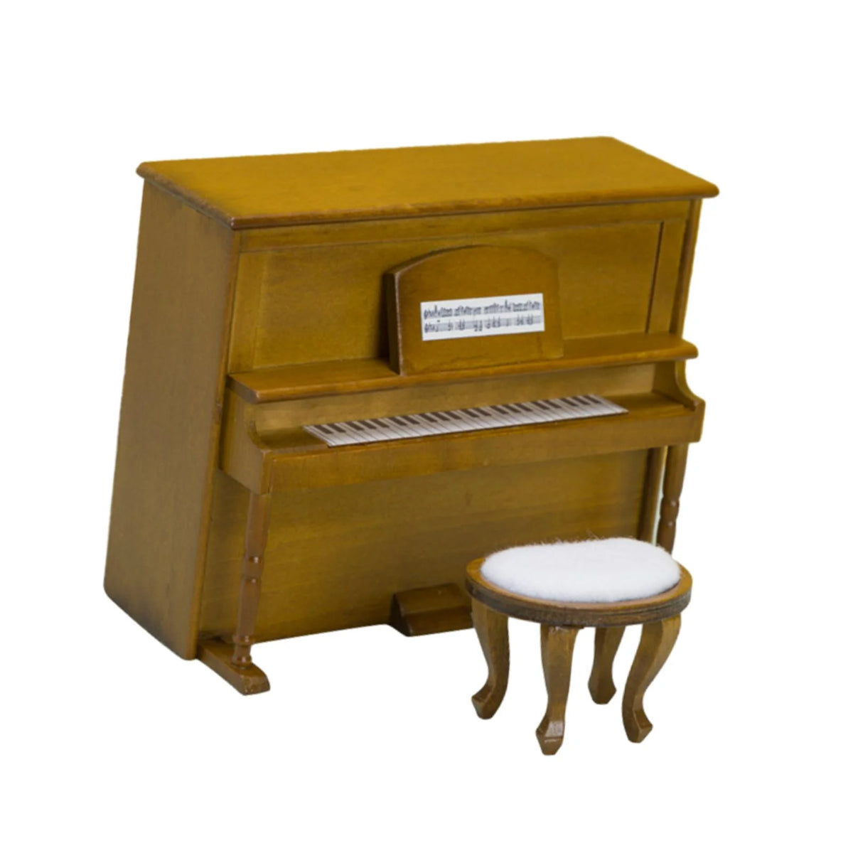 Walnut Wooden Upright Piano Model with Stool I742216